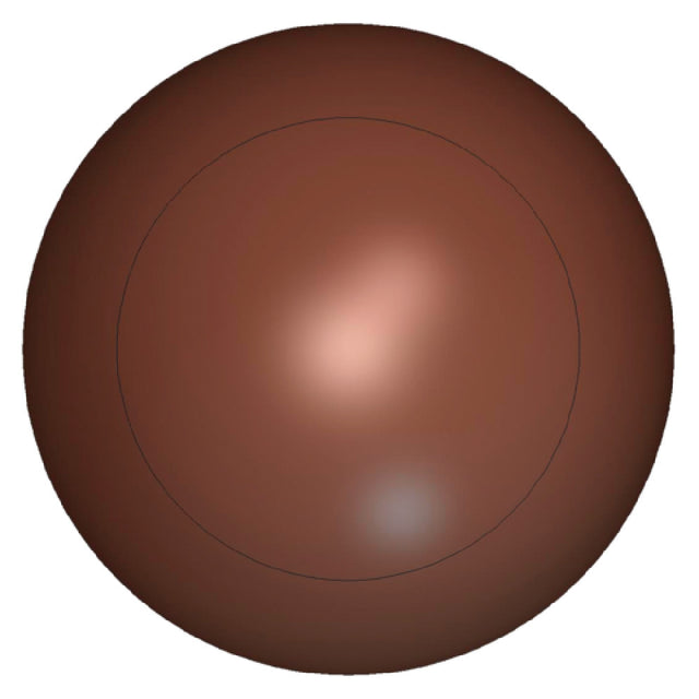 Matfer 382051 Chocolate Mold Half Spheres 3 Per Sheet