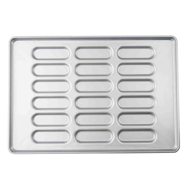 TableCraft Products 13527 - Hot Dog Bun Pan, 25-3/4"W X 17-3/4"D X 1-1/2"H, 18 Molds (3 Rows Of 6)