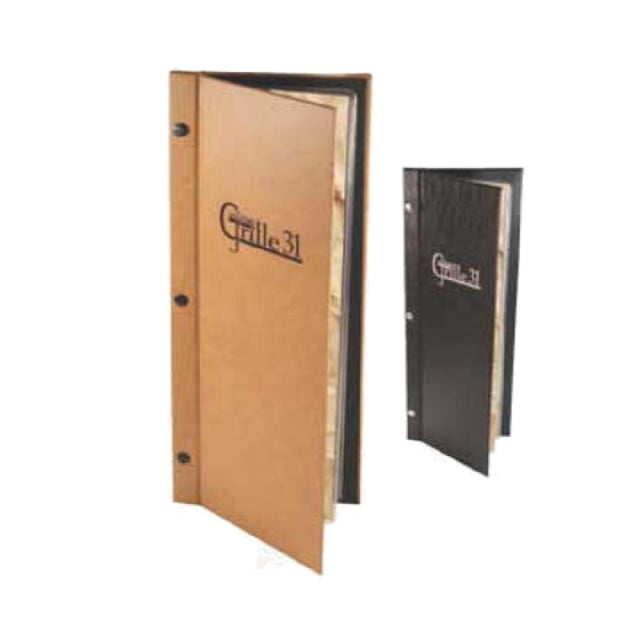 Menu Solutions CHI25BD Menu Cover Holds 4-1/4" X 14" Nickel Screw-post