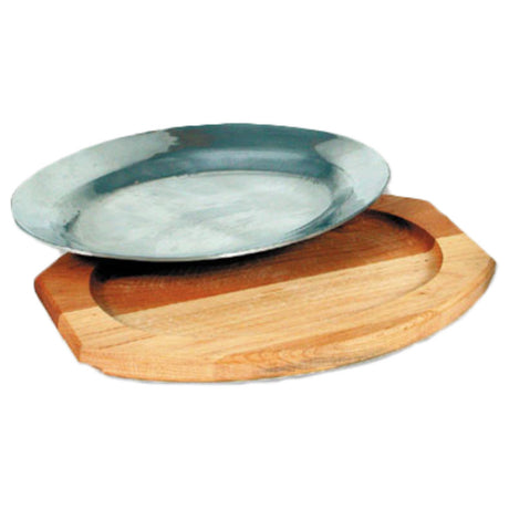 Royal Industries ROY RSP Sizzle Platter 8" X 11-1/2" Round