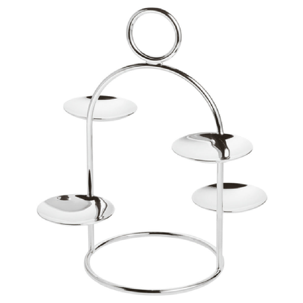 Paderno 56141-04 Petitss Stand (4) Small Plates 6 1/9" Dia. X 7 7/8"H