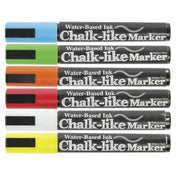 Hubert 37528 - Chalk-Like Marker, 6-piece, Medium Point