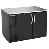 Beverage Air BB48HC-1-PT-B - Refrigerated Pass-Thru Back Bar Refrigerator, Two-section
