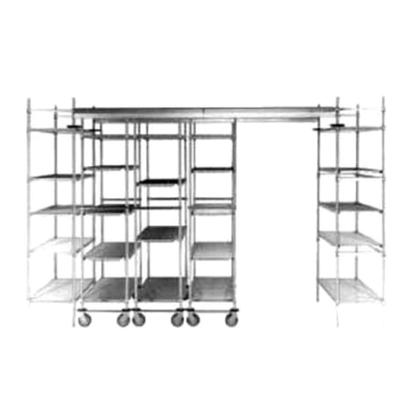 Metro MQTTA18 MetroMax® Q Top-Track Stationary Intermediate Unit Kit 18"W Includes: (4) 86"H Epoxy Coated Steel Posts