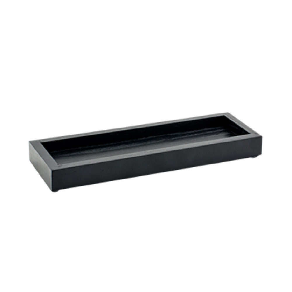 FOH RTR024BKW22 Tribeca Tray 10" X 3-1/2" X 1" Rectangle