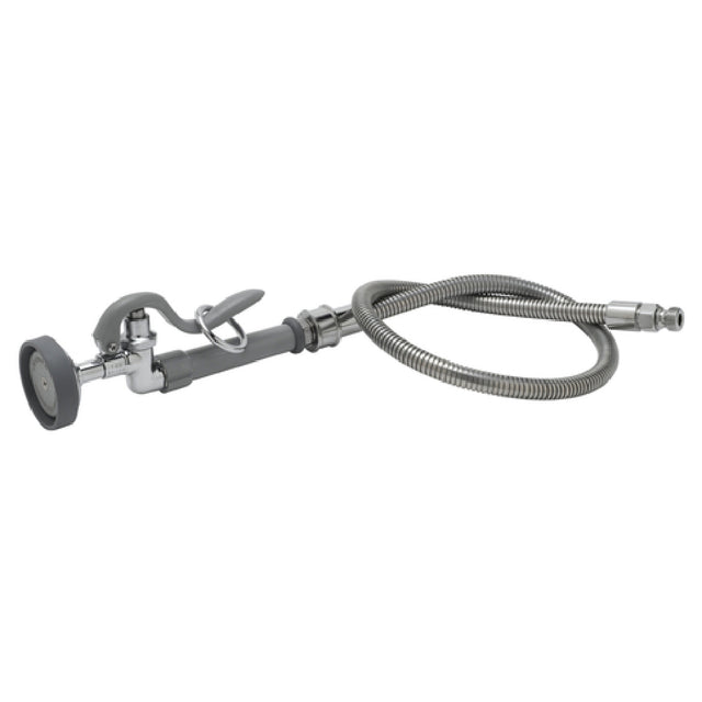 T&S Brass B-0100-SWV Pre-Rinse Spray Swivel Spray Head (B-0107) 44" Flexible Stainless Steel Hose