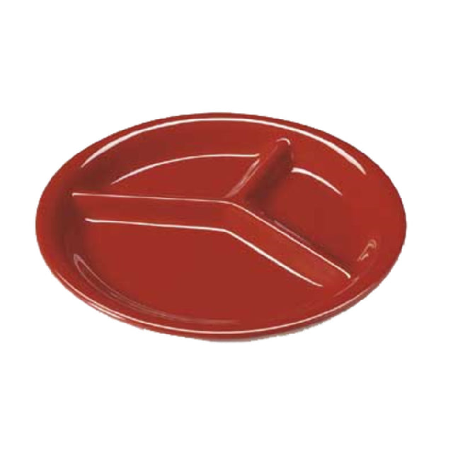 GET Enterprises CP-10-RSP Red Sensation™ Plate 10-1/4" Dia. 3-compartments