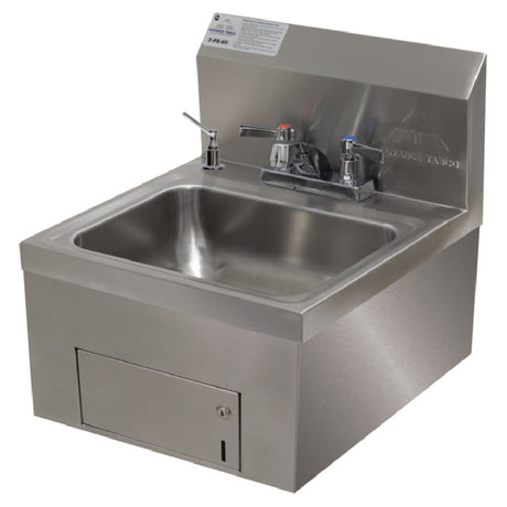 Advance Tabco 7-PS-65 Hand Sink Wall Mounted 14" Wide X 10" Front-to-back X 5" Deep Bowl