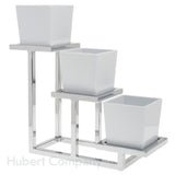 Hubert 23628 - Cerve Collection Bowl Stand, 3-tier, 3-7/8"L X 13-1/2"W X 9-11/16"H