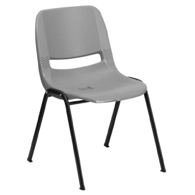 Flash Furniture RUT-EO1-GY-GG Hercules Series Ergonomic Shell Stacking Chair 880 Lb. Weight Capacity