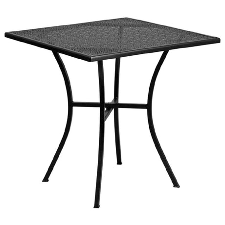 Flash Furniture CO-5-BK-GG Patio Table 28"W X 28"D X 28-1/4"H Square