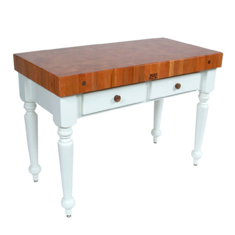 John Boos CHY-CUCR05-SHF Heritage Rustica Butcher Block 48"W X 24"D X 34-1/2"H Overall Size