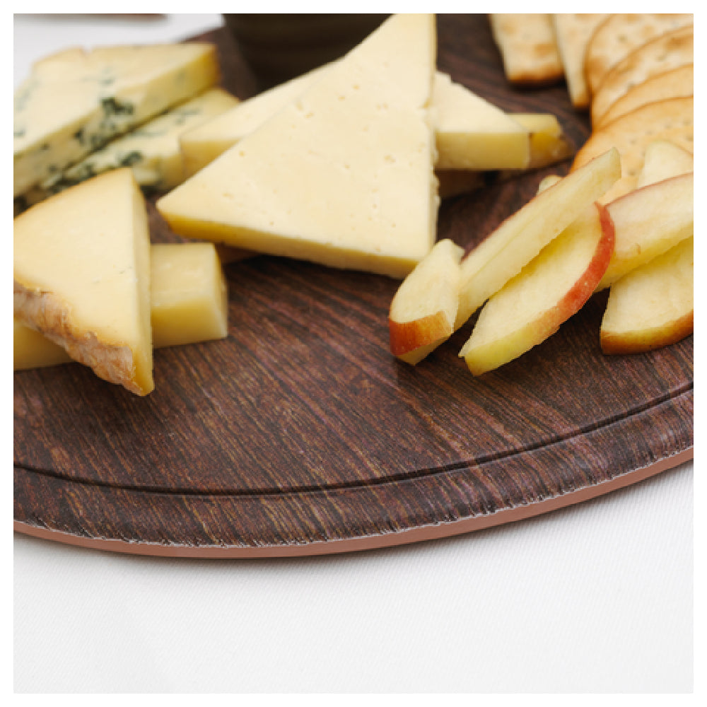 Bauscher Hepp TRW3028 - Rustic Wood Collection Platter, 11-1/4" Dia. X 1/2"H, Round