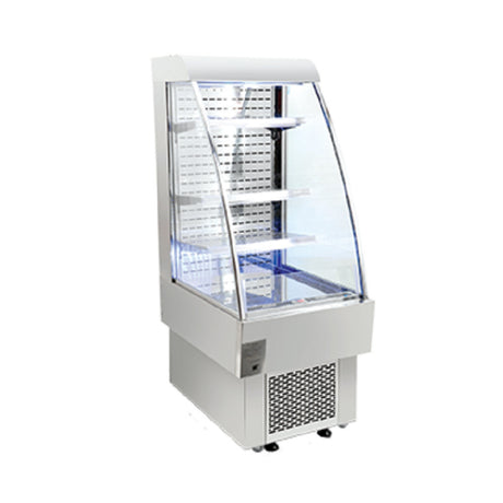 Omcan 40438 (RS-CN-0230) Refrigerated Open Merchandiser 23-2/3"W 8.12 Cu.ft. Interior Capacity