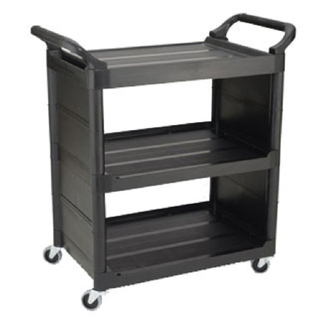 Rubbermaid FG342100BLA - Utility Cart, 33-5/8"L X 18-5/8"W X 36-3/4"H, (3) Shelves