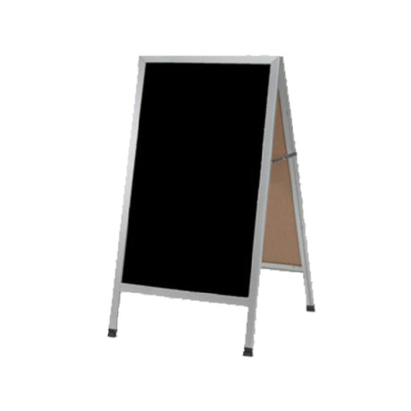 Aarco AA-1B Sidewalk Chalkboard 24"W X 42"H Black Composition Board