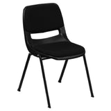 Flash Furniture RUT-EO1-01-PAD-GG Hercules Series Ergonomic Shell Stacking Chair