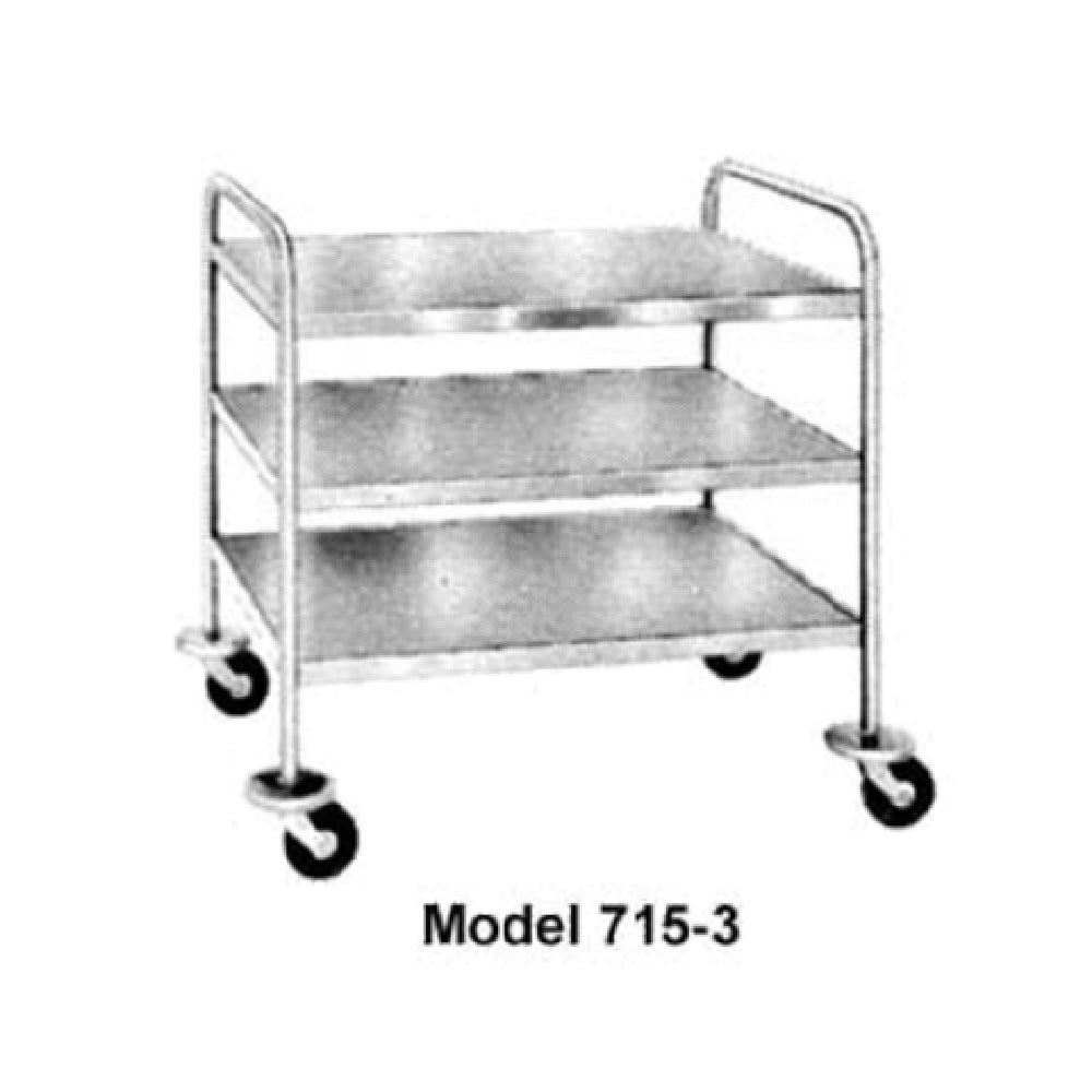 Piper Products 715-4 - Utility Cart, Open Design, (4) Shelves