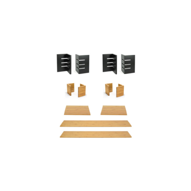 FOH BST052MUM28 Display Riser Set Buffet Essentials Slotted Bamboo