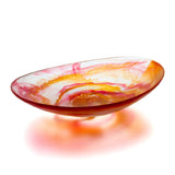 Bon Chef 59018-SCARLET Shallow Oval Resin Bowl 11" X 7.75" X 2.5" Lead Free