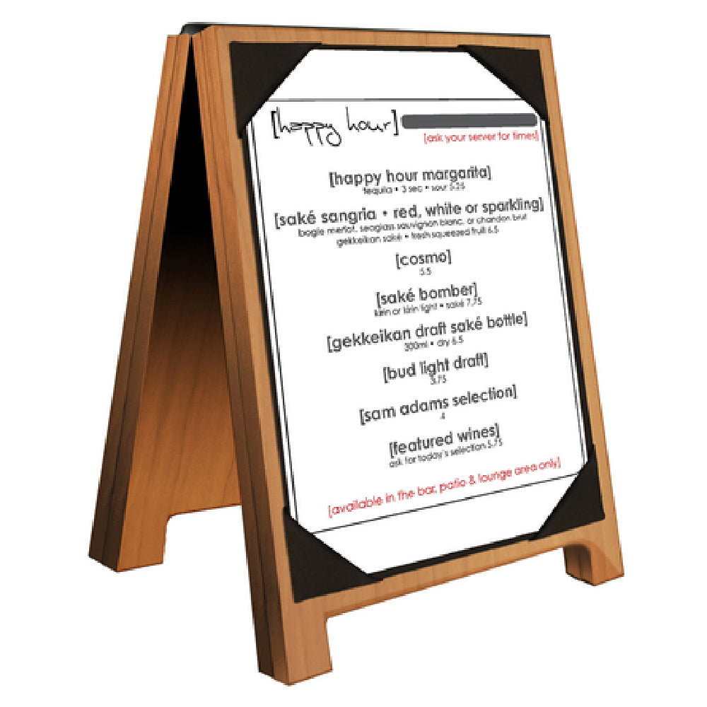 Menu Solutions WDSD-PIX-A Sandwich Menu Board 4" X 6" Insert Double Sided With Picture Corners