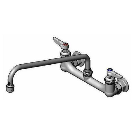 T&S Brass B-2299-VF22-CR Mixing Faucet Wall Mount 8" Adjustable Centers