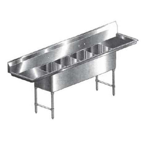 Klinger's Trading HDS42D Sink Four Compartment 100"W X 25-1/2"D X 41"H
