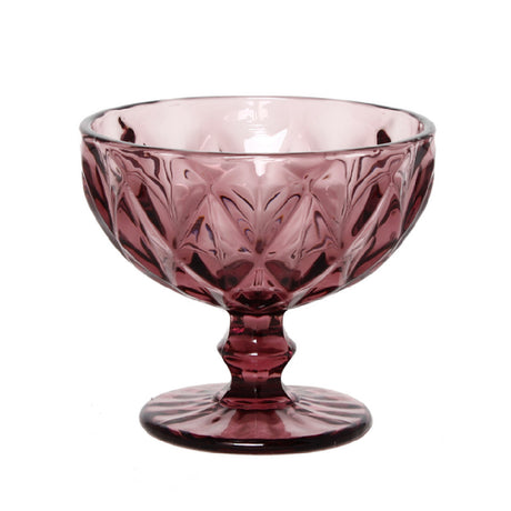 Hospitality Brands FG879101-016 Forum Amethyst Dessert Glass 10 Oz. Textured