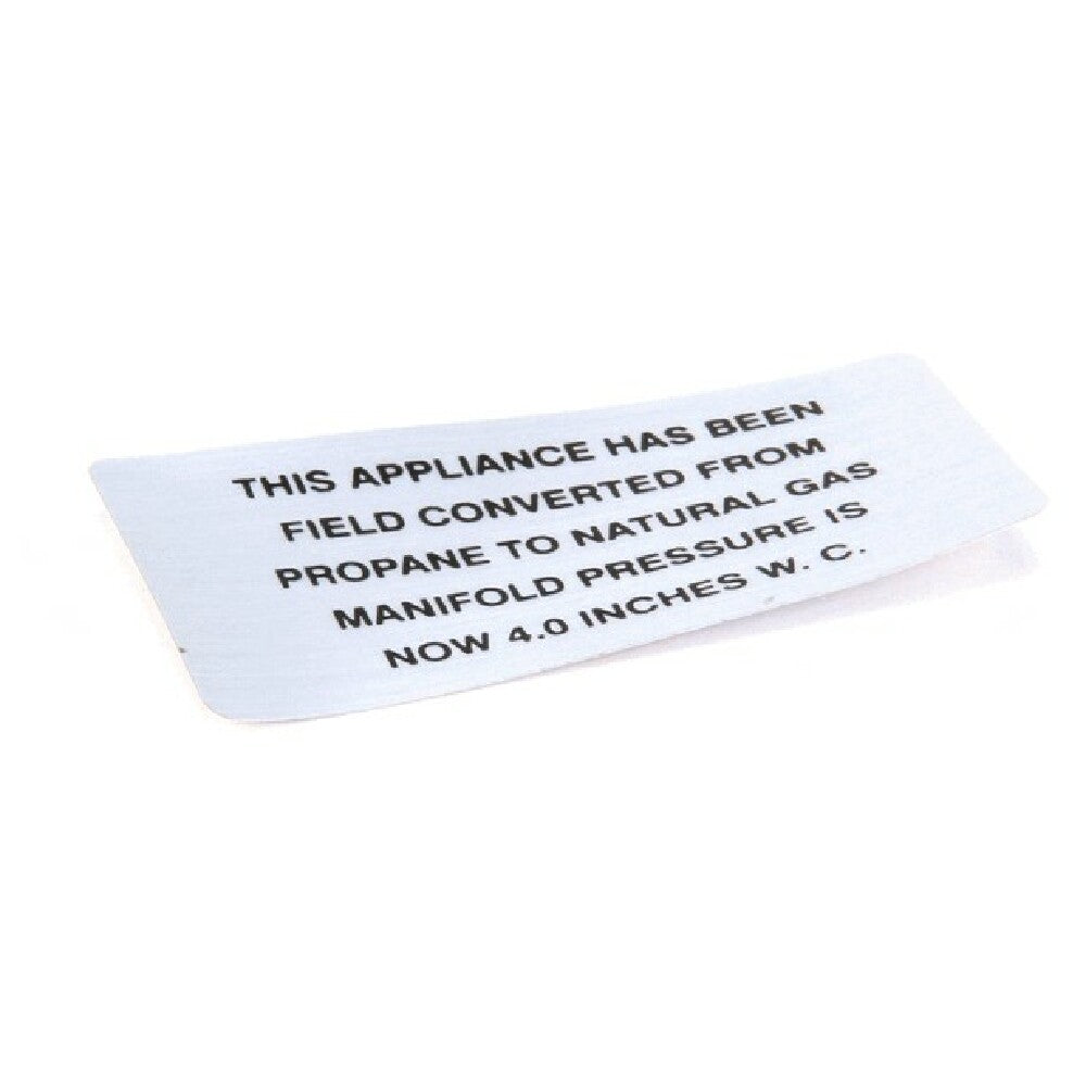 Vulcan Hart 00-421727-00004 Propane To Np Plate