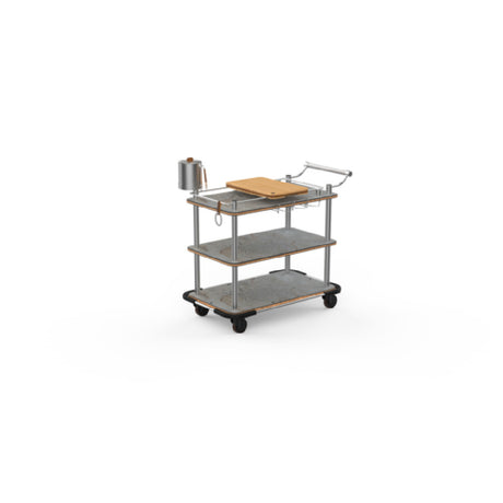 Steelite MGCRNX19GSXX Mogogo Buffet Solutions Roll'n Mixology Service Cart 41-1/2" X 21" X 40-1/2"H