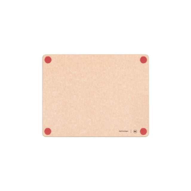 Epicurean 622-14110101 Epicurean HACCP Non-Slip Cutting Board 14.5" X 11.25" X 3/8" In Natural With Red Raw Meat Feet