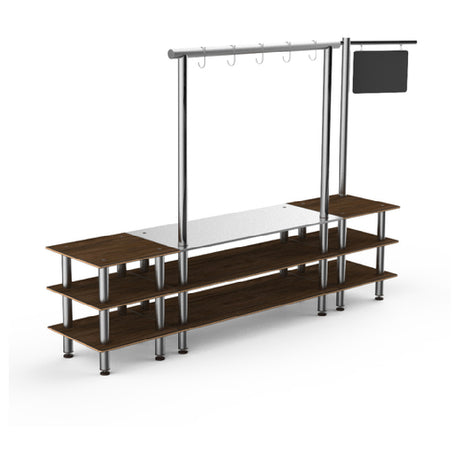 Steelite MGCMLA02WSXF Mogogo Buffet Solutions Modular Pro Salsa Bar Station 3-tier