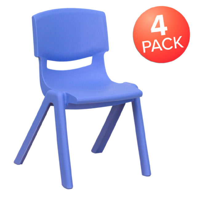 Flash Furniture 4-YU-YCX4-001-BLUE-GG Whitney Stacking Chair 176 Lb. Weight Capacity