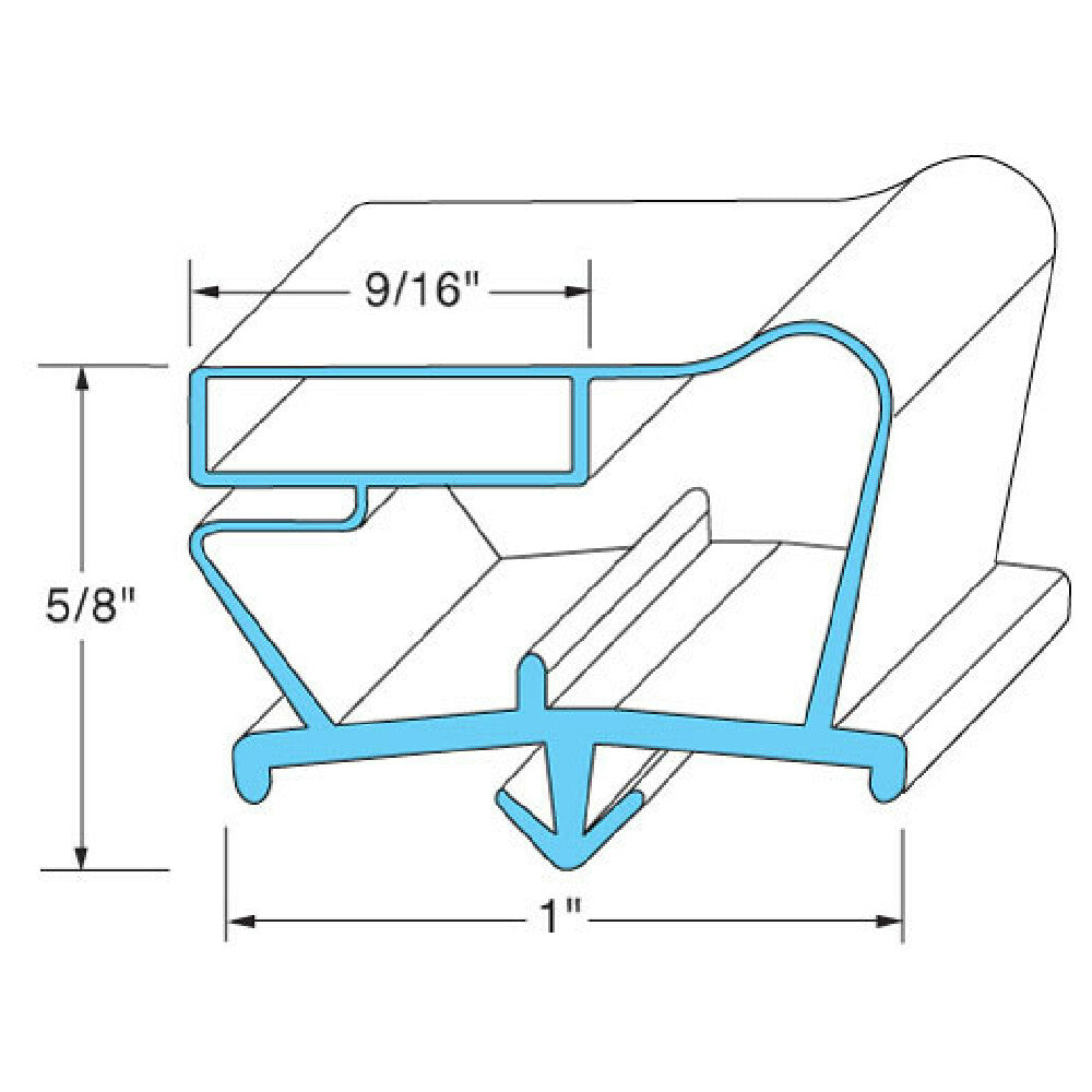 Beverage Air 712-012D38 Gasket Drawer (9 5/8" X 21 1/16")