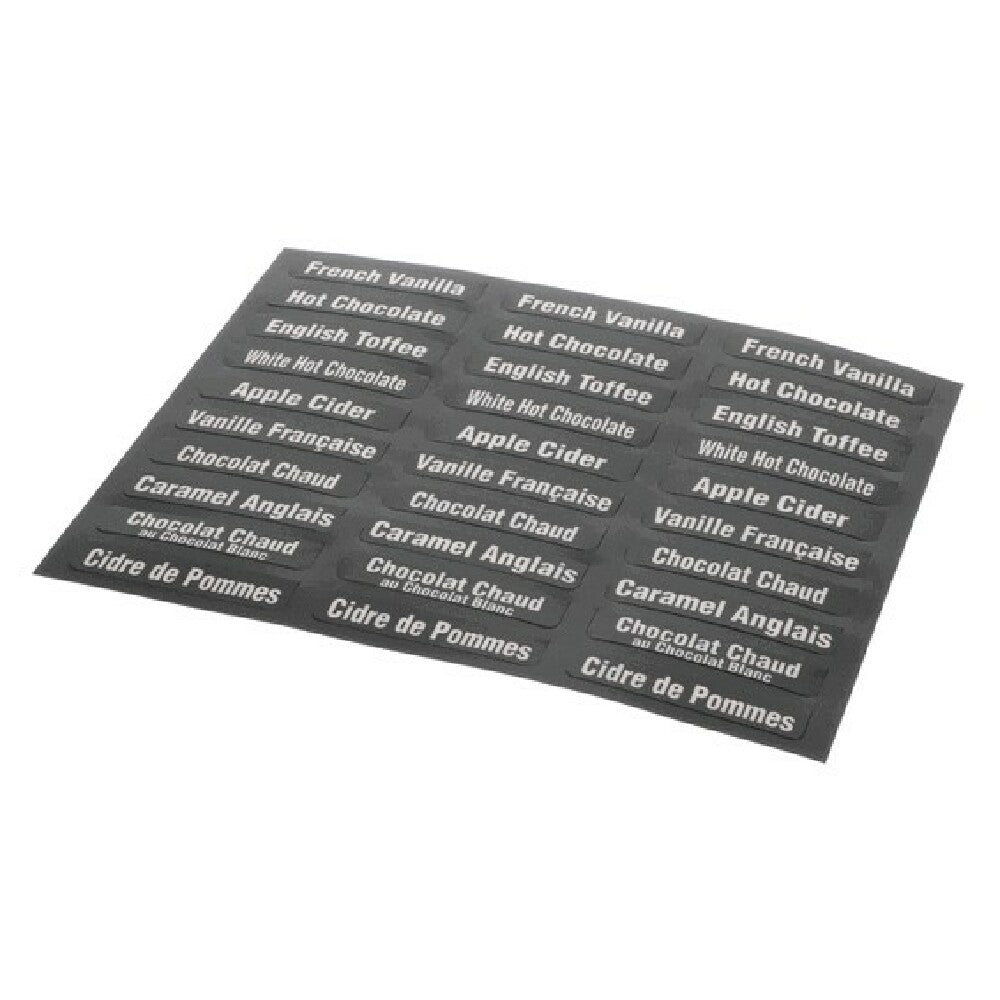 Bunn 38749.7 Flavor Decals Imix Eng/fre