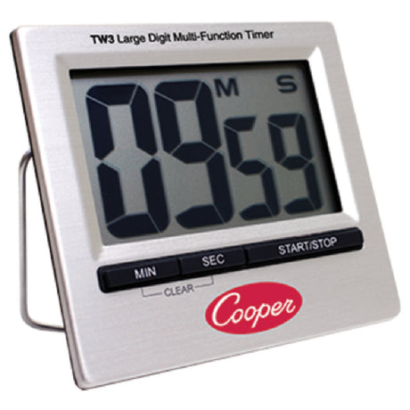 Cooper Atkins TW3-0-8 Timer Large Digit With 2-1/2" X 1-1/2" LCD Screen Belt Clip