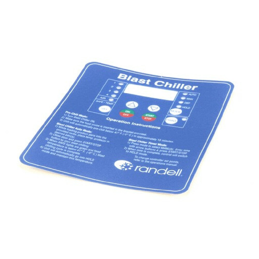Randell PP LBL1601 Label/overlay W/o Holes