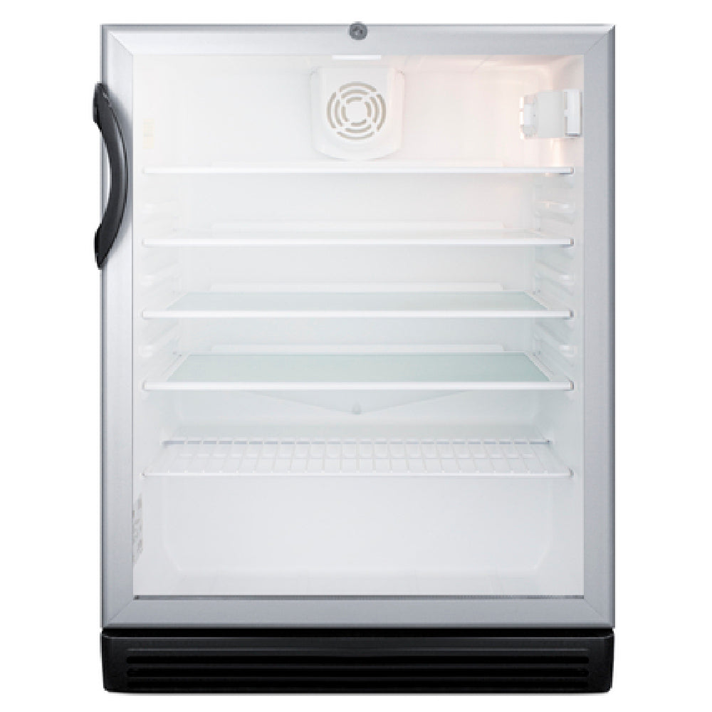 Summit SCR600BGLADA Refrigerated Merchandiser Reach-in One-section