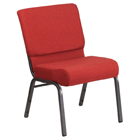 Flash Furniture FD-CH0221-4-SV-RED-GG Hercules Series Extra Wide Stacking Church Chair