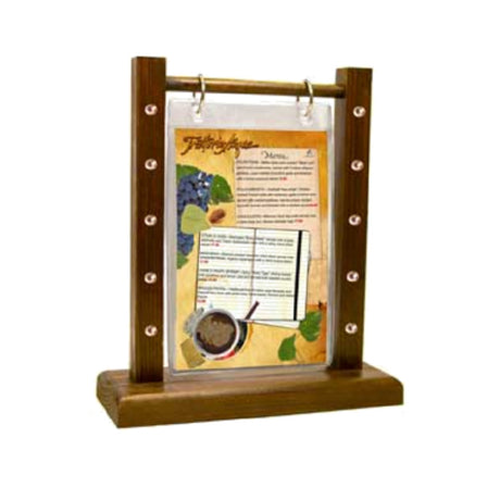 Menu Solutions WFT67B Page Protector 5" X 7" Clear Protector With Two Holes At Top For Rings