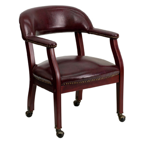 Flash Furniture B-Z100-OXBLOOD-GG Luxurious Conference Chair 250 Lb. Weight Capacity