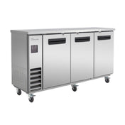 Blue Air BLNBB-72S-HC - Back Bar Cooler, Narrow Depth, Three-section
