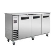 Blue Air BLNBB-72S-HC - Back Bar Cooler, Narrow Depth, Three-section