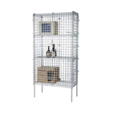 1880 Hospitality FSSEC18484 Focus Foodservice Security Cage Complete Stationary Kit