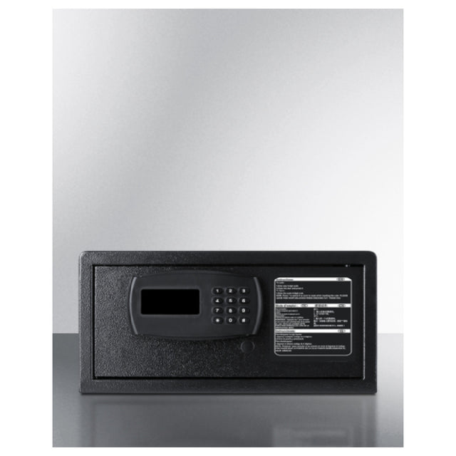 Summit HSF10B In-Room Hotel Safe 16.5" Wide Jet Black Finish