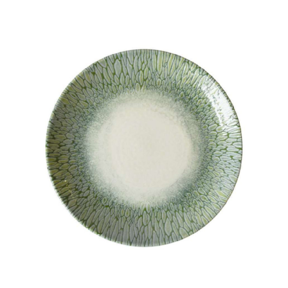 Arc Cardinal FP821 Dudson Papillon Green Coupe Plate (D:9.0'') ['Vitrified Ceramic']