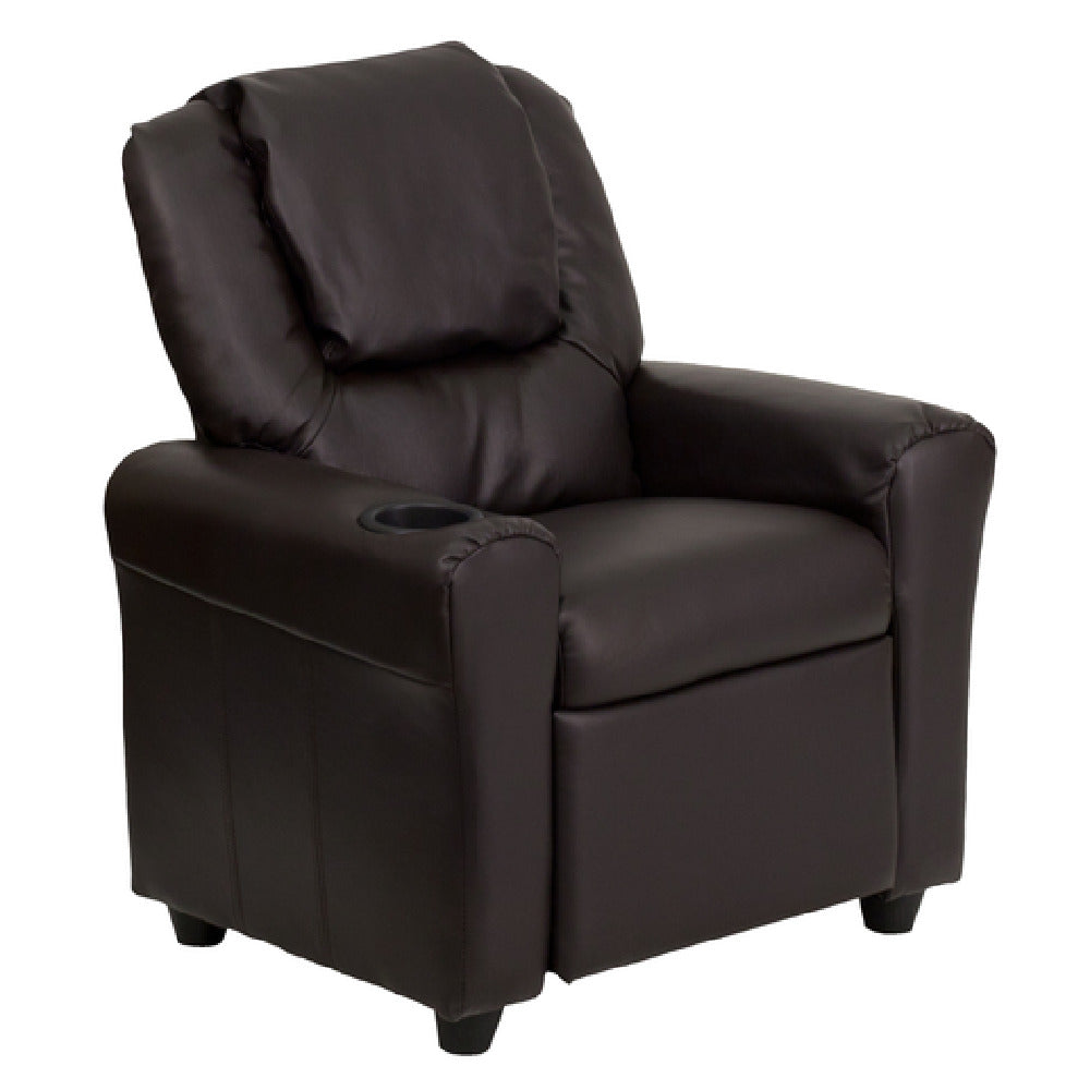 Flash Furniture DG-ULT-KID-BRN-GG Kids' Recliner 24"W X 21-1/2" 36-1/2"D X 27"H