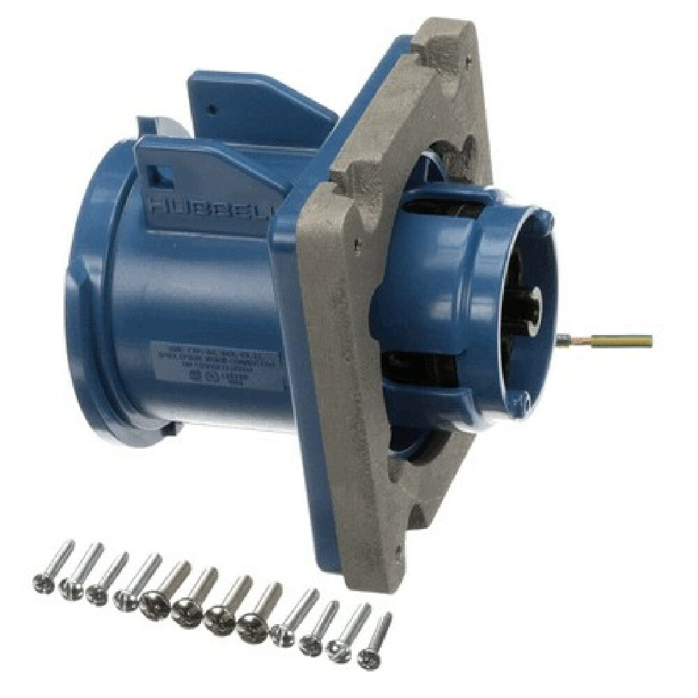 Hubbell A460R9 Service Inlet Aluminum 25 0vac