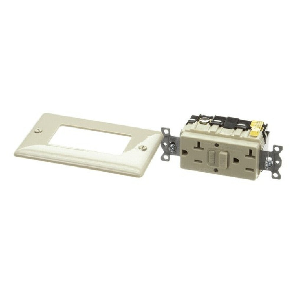 Hubbell GFRST20I Ivory 20 Amp Rectavcle Gfi