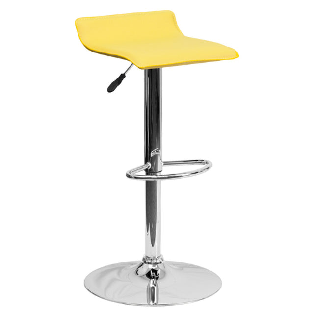 Flash Furniture DS-801-CONT-YEL-GG Swivel Bar Stool Adjustable Height Contemporary Style